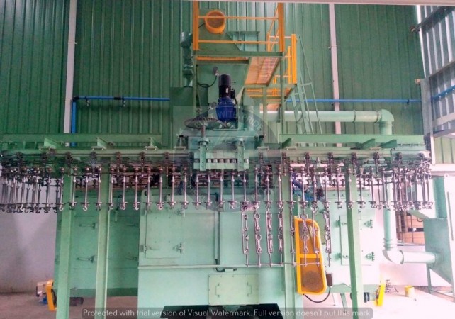 CONTINUOUS HANGER SHOT PEENING EQUIPMENT