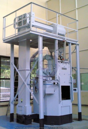 DUAL PURPOSE SHOT BLASTING/PEENING MACHINE